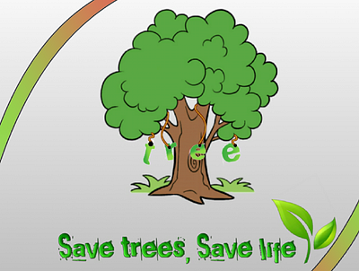 Tree plant banner design. banner design. cover poster