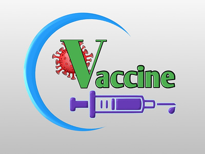 Covid vaccine art logo branding design logo logo design
