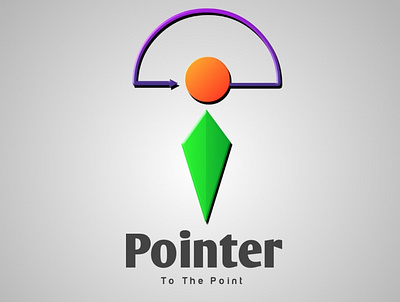 Pointer art logo illustration logo logo design