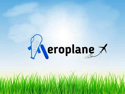 Aeroplane art logo design logo logo design