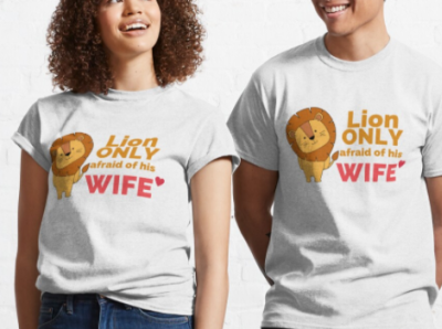 Lion only Afraid his Wife branding design graphic design