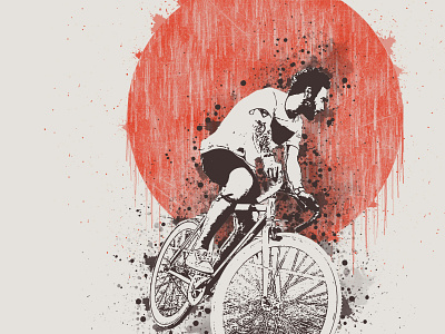 Utaku Cyclist design graphic design illustration vector