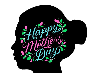 Mothers Day Artwork ad design logo
