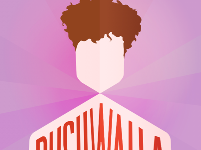 Bushwalla poster bushwalla hair poster purple vector