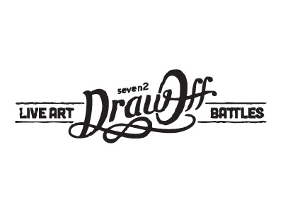 Drawofff art battle drawoff logo seven2