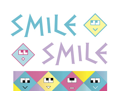 Smile Icons Set Design faces icons smile smiles