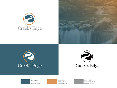 Creek's Edge | Logo Design branding design graphic design icon illustration logo typography ui ux vector