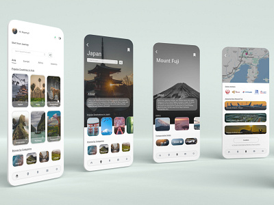 Travel App UX Design app design graphic design mobile ui ux