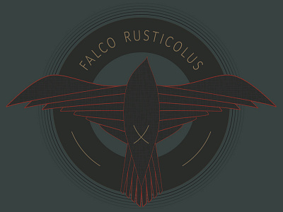 Falco Mark bird illustration logo mark