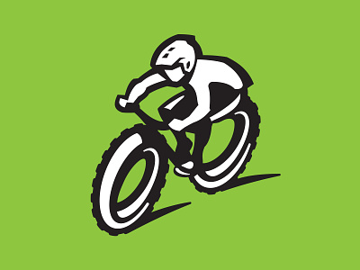 GROC Rider bicycle bike branding enduro identity illustration logo mountain bike mountain biker rider scrub shreddy vector