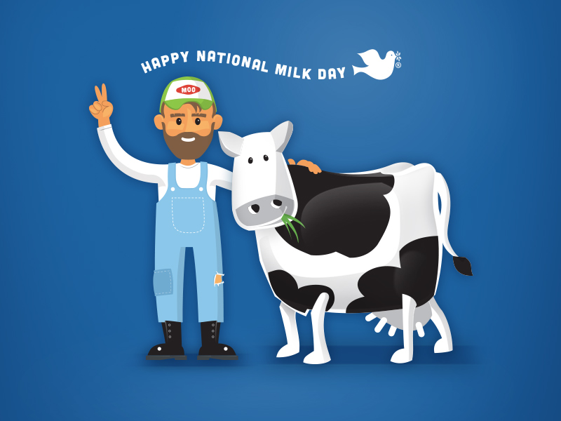 Happy National Milk Day By Ron Manley On Dribbble