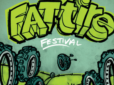 Fat Tire Festival illustration poster