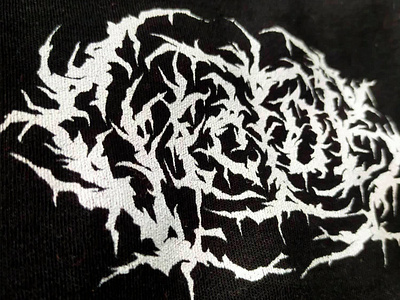 Victor black metal lettering logo