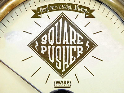 Squarepusher lettering handlettering handmade handmadelettering lettering squarepsuher vintage warprecords