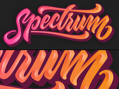 Spectrum Logo custom handmadefont lettering letters logo vectors