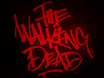 The Walking Dead handmadefont lettering logo typography