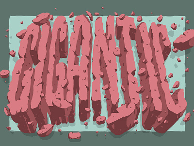 Gigantic lettering letters photoshop typography wacom