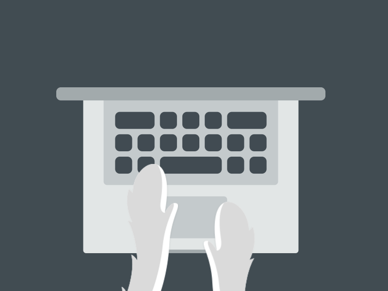 Typing Yeti/Husky by Hartley Miller on Dribbble