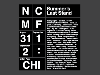 North Coast festival geometric grid helvetica music festival poster squares tshirt