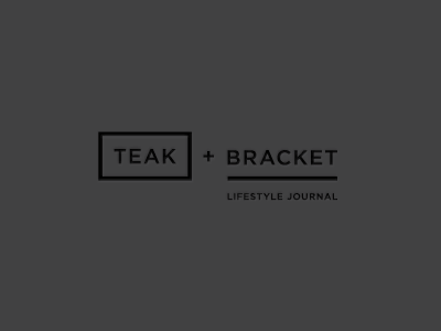 Teak + Bracket journal logo magazine