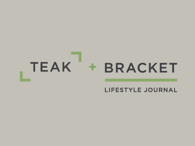 Teak + Bracket Logo Exploration gotham journal logo magazine