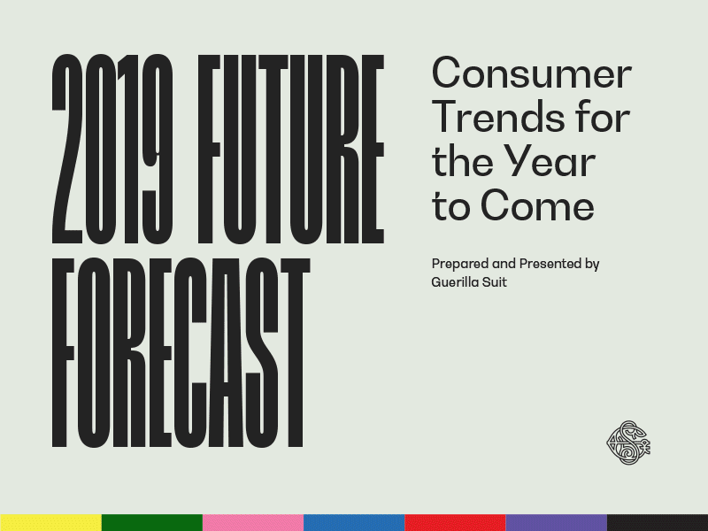 Future Forecast color color block editorial illustration layout report trend typography