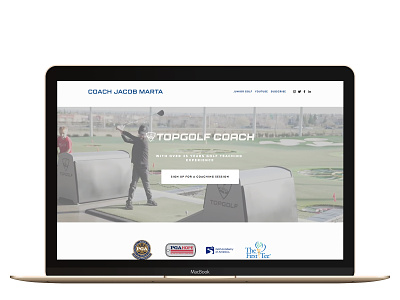 Custom Website - Golf Instructor