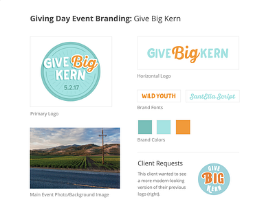 Giving Day Rebrand branding donations fundraiser giving logo rebrand