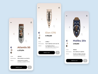 Shop Yacht - Mobile Ap app ecommerce mobile shop ui ux yacht