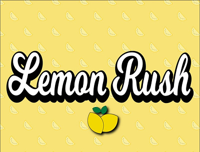 Lemon Rush design dribbbleweeklywarmup illustration