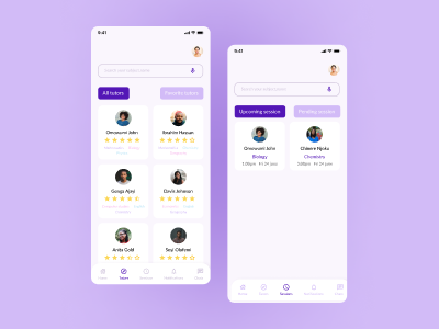 Online learning and tutoring app to find the right tutor for you app design design mob mobile app design mobile design typography ui ui design uiux web design