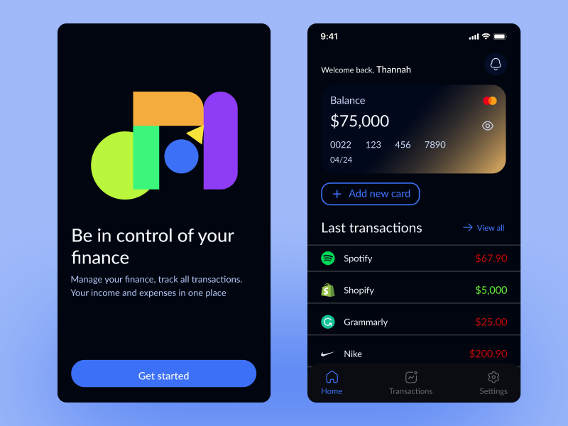 Fintech mobile ui design by Adeyemo Tolulope Hannah on Dribbble