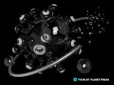 Tour of Planet Freak arnoldrender c4d character illustration