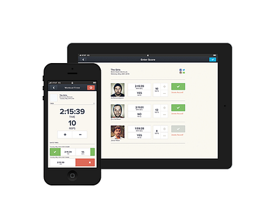 iOS Crossfit App app buttons crossfit flat ios ipad iphone navigation responsive ui ux workout