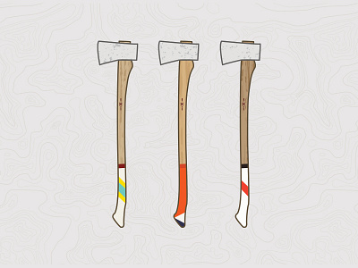 Best Made Company - Axes axe axes best made company cs6 illustration illustrator line art photoshop topographic