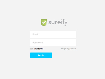 Flat Login UI button fields flat flat ui flat ui forms log in login logo sureify template ui