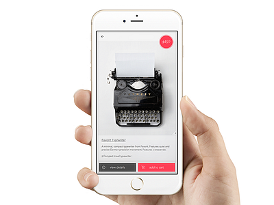 Product Page WIP design ios mobile product product design shopping typewriter ui ux visual design