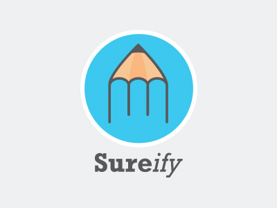 Sureify Pencil Logo app education insurance logo pencil sureify