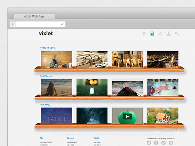 Vixlet Web App Dashboard app blog dashboard video web