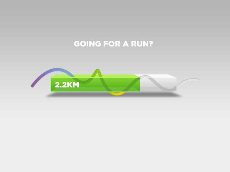 Run Progress Bar Concept progress bar nike concept loading tracker rebound run app