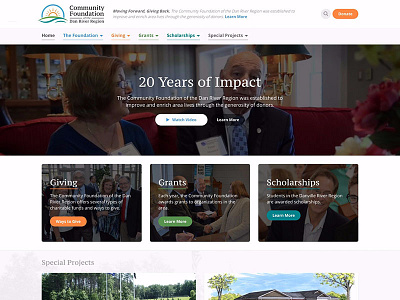 The Community Foundation of The Dan River Region design freelance html non profit responsive uiux website wordpress