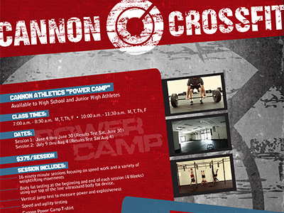 Cannon Crossfit Summer Program Poster crossfit poster sports