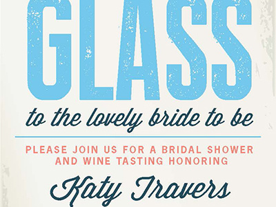 Wine Tasting Bridal Invitation
