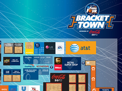 NCAA Bracket Town Map 2011 graphics locator map ncaa sports