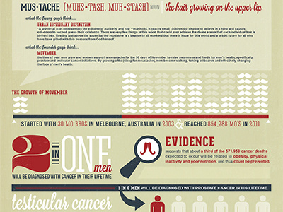 MOvemeber Infographic charity infographic