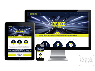 Penstock Pass Responsive Website Comp design responsive web