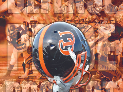 Campbell Football Wall Mural