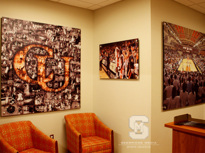 Seebridge Media Sports Graphics | Campbell University Basketball collage logo sports