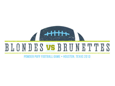 Blondes vs Brunettes 2013 Event Logo - Concept design logo sports