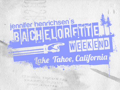 Bachelorette Lake Tahoe Tshirt color design one tshirt